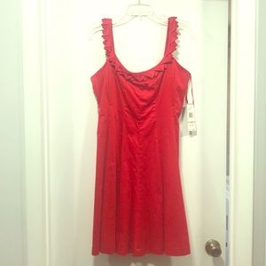 Classic red dress that goes from day to night!